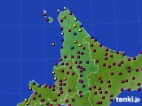 2020年01月18日の道北のアメダス(日照時間)