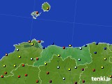 2020年01月18日の鳥取県のアメダス(日照時間)