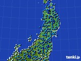 2020年01月18日の東北地方のアメダス(気温)