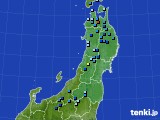 東北地方のアメダス実況(積雪深)(2020年01月19日)