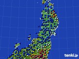 東北地方のアメダス実況(日照時間)(2020年01月19日)
