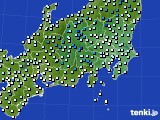 関東・甲信地方のアメダス実況(気温)(2020年01月19日)