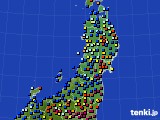 東北地方のアメダス実況(日照時間)(2020年01月20日)