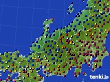 2020年01月20日の北陸地方のアメダス(日照時間)