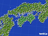 2020年01月20日の四国地方のアメダス(気温)