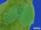 福島県のアメダス実況(積雪深)(2020年01月21日)