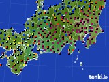2020年01月21日の東海地方のアメダス(日照時間)
