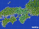 2020年01月21日の近畿地方のアメダス(気温)