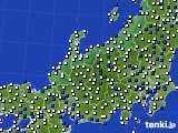 2020年01月21日の北陸地方のアメダス(風向・風速)