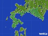 道南のアメダス実況(風向・風速)(2020年01月21日)