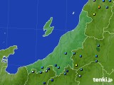 新潟県のアメダス実況(積雪深)(2020年01月22日)