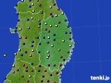 2020年01月22日の岩手県のアメダス(日照時間)