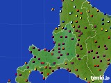 2020年01月23日の道央のアメダス(日照時間)