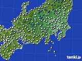 関東・甲信地方のアメダス実況(気温)(2020年01月23日)