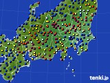 2020年01月24日の関東・甲信地方のアメダス(日照時間)