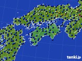 四国地方のアメダス実況(日照時間)(2020年01月24日)