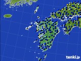 九州地方のアメダス実況(日照時間)(2020年01月24日)