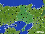 兵庫県のアメダス実況(日照時間)(2020年01月24日)