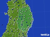 岩手県のアメダス実況(風向・風速)(2020年01月24日)