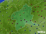 群馬県のアメダス実況(日照時間)(2020年01月25日)