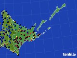 道東のアメダス実況(日照時間)(2020年01月25日)