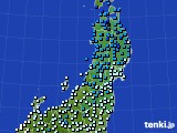 東北地方のアメダス実況(気温)(2020年01月26日)