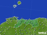 鳥取県のアメダス実況(降水量)(2020年01月27日)