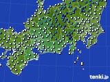 2020年01月27日の東海地方のアメダス(気温)