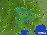 山梨県のアメダス実況(気温)(2020年01月27日)