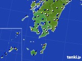 2020年01月27日の鹿児島県のアメダス(風向・風速)