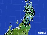 東北地方のアメダス実況(降水量)(2020年01月29日)