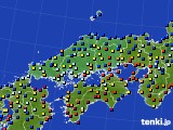 中国地方のアメダス実況(日照時間)(2020年01月30日)