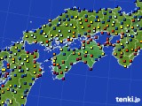 四国地方のアメダス実況(日照時間)(2020年01月30日)