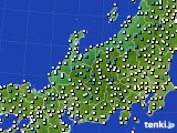 北陸地方のアメダス実況(気温)(2020年01月30日)