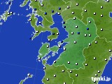 2020年01月30日の熊本県のアメダス(風向・風速)