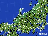 2020年01月31日の北陸地方のアメダス(風向・風速)
