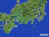 東海地方のアメダス実況(風向・風速)(2020年01月31日)