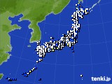 2020年01月31日のアメダス(風向・風速)
