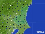 茨城県のアメダス実況(風向・風速)(2020年01月31日)