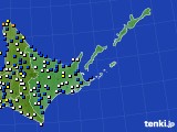 道東のアメダス実況(風向・風速)(2020年01月31日)