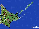 道東のアメダス実況(日照時間)(2020年02月02日)