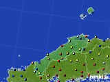 2020年02月02日の島根県のアメダス(日照時間)