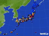 2020年02月03日のアメダス(日照時間)