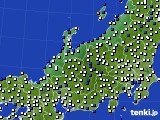 2020年02月03日の北陸地方のアメダス(風向・風速)