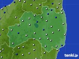 福島県のアメダス実況(風向・風速)(2020年02月03日)