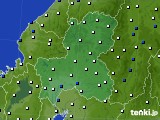 岐阜県のアメダス実況(風向・風速)(2020年02月03日)
