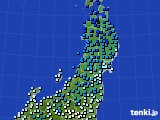 2020年02月04日の東北地方のアメダス(気温)