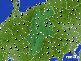 長野県のアメダス実況(風向・風速)(2020年02月04日)