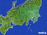 関東・甲信地方のアメダス実況(降水量)(2020年02月05日)