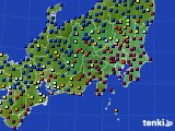 関東・甲信地方のアメダス実況(日照時間)(2020年02月05日)